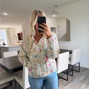 Floral Quilted Women's Jacket